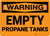 Hazard: Empty Propane Tanks - Wall Sign