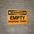 Hazard: Empty Propane Tanks - Wall Sign