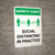 Safety First: Social Distancing in Practice 3ft Portrait - Wall Sign