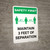 Safety First: Maintain 3 Feet of Separation with Icon Portrait - Wall Sign