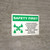 Safety First: Please Be Courteous Social Distancing with 3ft Icon Landscape - Wall Sign
