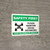 Safety First: Please Maintain Social Distancing Stop the Spread with 3ft Icon Landscape - Wall Sign