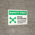 Safety First: Social Distancing 3ft of Space from Others with Icon Landscape - Wall Sign