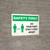 Safety First: Do Your Part Stay 3 Feet Apart with Icon Landscape - Wall Sign