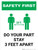 Safety First: Do Your Part Stay 3 Feet Apart with Icon Portrait - Wall Sign