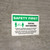 Safety First: Social Distancing One Customer At A Time with 3ft Icon Landscape - Wall Sign