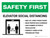 Safety First: Elevator Social Distancing Rules with 3ft Icon Landscape - Wall Sign