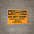 Hazard: Do Not Dump Chemicals Solvents Oils Down Drain - Wall Sign