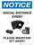 Notice: Social Distance Event - Please Maintain 3Ft Apart Portrait - Wall Sign
