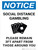 Notice: Social Distance Gambling - Please Remain 3Ft Apart Portrait - Wall Sign