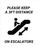 Please Keep a 3ft Distance on Escalators Portrait - Wall Sign