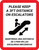 Please Keep a 3Ft Distance on Escalators Bilingual Spanish Portrait - Wall Sign