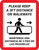 Please Keep a 3ft Distance on Walkways Bilingual Spanish Portrait - Wall Sign