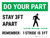 Do Your Part: Stay 3Ft Apart Strides Landscape - Wall Sign
