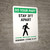 Do Your Part: Stay 3Ft Apart Strides Portrait - Wall Sign