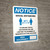 Notice: Social Distancing - We Are Limiting The Number of Residents in This Location/Max Occupancy 3ft Portrait - Wall Sign