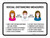 Social Distancing Measures with 3ft Icons Landscape - Wall Sign