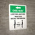 One Way - Love One Another - Practice Social Distancing with Right Arrow 3ft Portrait V2 - Wall Sign