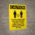 Caution: Make Sure You Are Keeping 3 Feet Apart with Icon Portrait - Wall Sign