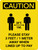 Caution: Please Stay 3ft Away When Lined Up To Pay with Icon Portrait - Wall Sign