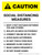 Caution: Social Distancing Measures 3ft Portrait - Wall Sign