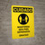 Caution: Please Maintain 3 Feet Spanish with Icon Portrait - Wall Sign