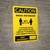 Caution: 3ft Social Distancing Max Occupancy with Icon Portrait - Wall Sign
