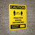 Caution: 3ft Practice Social Distancing - Max Capacity with Icon Portrait - Wall Sign