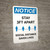 Notice: Stay 3ft Apart - Social Distance Saves Lives Portrait - Wall Sign