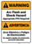 Warning: Arc Flash Shock Hazard PPE Required Bilingual Spanish ANSI - Wall Sign