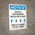 Notice: Social Distancing Rules in Place - Keep 3ft Apart at All Times Portrait - Wall Sign