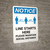 Notice: Line Starts Here Maintain Social Distancing with 3ft Icon Portrait - Wall Sign