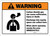 Warning: Carbon Dioxide Causes Suffocation When Alarm Vacate ANSI - Wall Sign
