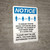 Notice: Social Distancing as a Public Facility with 3ft Icon Portrait - Wall Sign