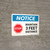 Notice: Stop Maintain 3ft Distance with Icon Landscape - Wall Sign