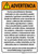 Warning: Dental Care Exposure Spanish Prop 65 - Wall Sign