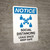 Notice: Social Distancing Leave Space Keep Safe with 3ft Icon Portrait - Wall Sign