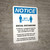 Notice: Social Distancing One Customer At A Time with 3ft Icon Portrait - Wall Sign
