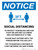 Notice: Social Distancing One Customer At A Time with 3ft Icon Portrait - Wall Sign