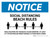 Notice Social Distancing Beach Rules 3ft Landscape - Wall Sign