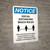 Notice Social Distancing Beach Rules 3ft Portrait - Wall Sign