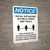 Notice Social Distancing In Public Parks And Trails 3ft Portrait - Wall Sign