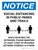 Notice Social Distancing In Public Parks And Trails 3ft Portrait - Wall Sign
