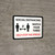 Social Distancing Watch Your Six with 3ft Icon Landscape - Wall Sign