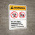 Warning: Do Not Place Biohazardous Materials in Waste Receptacle ANSI - Wall Sign