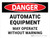 Danger: Automatic Equipment May Operate Without Warning Landscape - Wall Sign