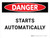 Danger: Starts Automatically Landscape - Wall Sign