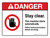 Danger: ANSI Stay Clear This Machine Starts Automatically Follow Lockout Procedures Landscape - Wall Sign