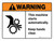 Warning: ANSI This Machine Starts Automatically Keep Hands Clear Landscape - Wall Sign