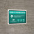 Covid-19 Testing Center Green Up Arrow Landscape - Wall Sign